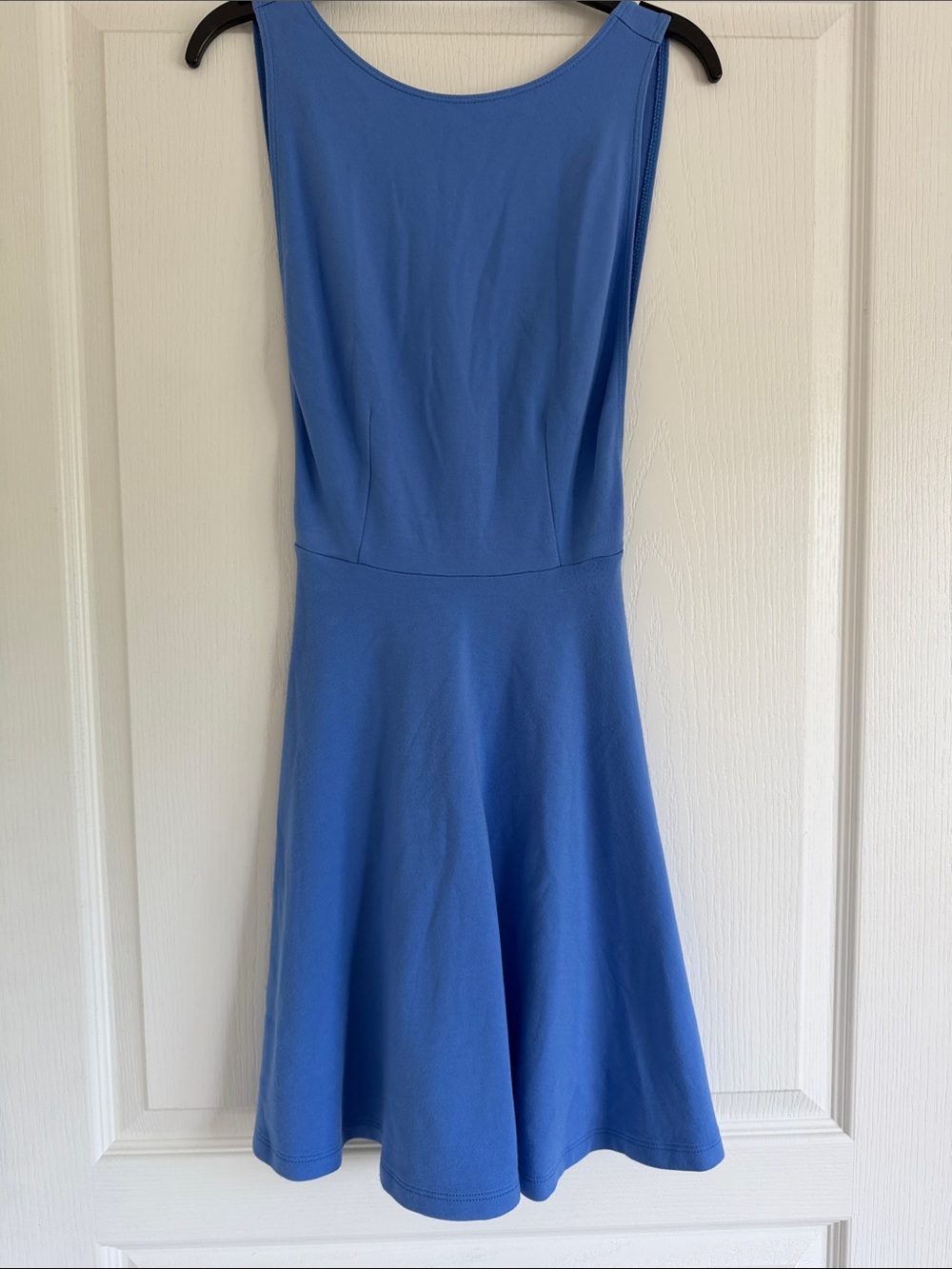 American Apparel open back Sleeveless Blue Fit-and-Flare Dress